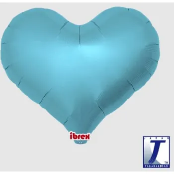Party dekorace Balónek srdce světle modré metalické 63 cm t231508