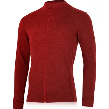 Pánská mikina SARMIN pánská merino mikina - Červená 3163 / L / Červená