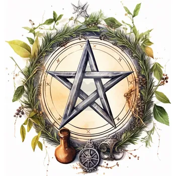 Jedlá dekorace na dort Caketools Jedlý papír "Pentagram 1" - A4