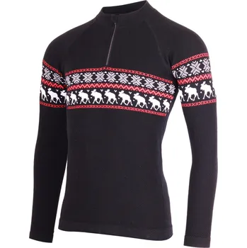 WARON pánské merino triko - Černá 9091 / L/XL / Černá