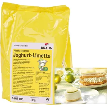 Čokoláda BRAUN Alaska Přírodní ztužovač šlehačky jogurt-limetka Hmotnost: 100 g