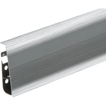 Podlahová lišta Cezar Podlahová lišta soklová PVC - HI-LINE PRESTIGE 201 Kartáčovaný Hliník (2,5m)