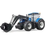 Traktor s nakladačem BRUDER NEW HOLLAND UNI Modrá, Černá, Šedá