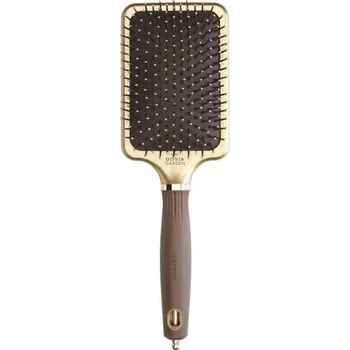 Olivia Garden Expert Care Rectangular Large Brush Gold & Brown