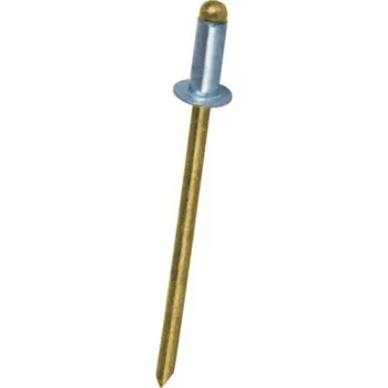 Nýt GUNNEX Trhací nýty duté s plochou hlavou 4,8 x 10 mm hliník/inox 500 ks | cena za ks