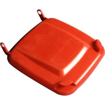 Popelnice HTI Víko k plastové popelnici 240 lt. - plastové nádobě - červené, MC-0005-A6