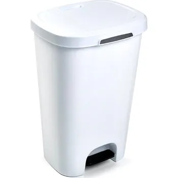 Odpadkový koš Plastic Forte Koš na odpad 50 l pedálový bíly