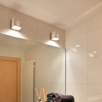 Lampička Fabbian Cubetto nástěnné světlo GU10 chrom/bílá bílé, chromované lesklé 1 x 7 W LED - Doprava zdarma