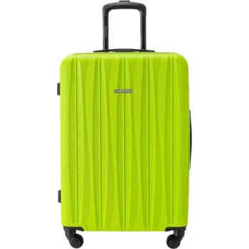 Střední limetkový kufr Bali s drážkami