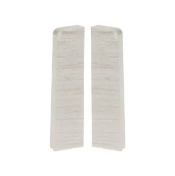 Podlahová lišta Cezar Koncovka levá + pravá k liště - MASTERLINE 502 Borovice Morgins - 60mm - 2 ks