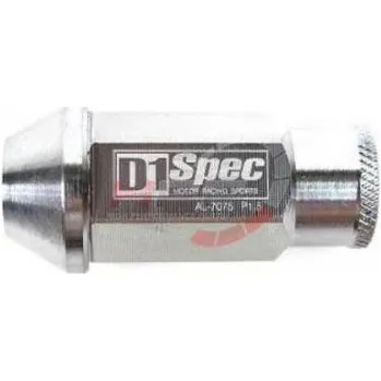 Matice na kolo Kolové matice (štefty) D1 Spec závit M12 x 1.5 - stříbrné