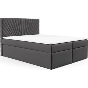 Postel Postel 71 160x200 cm s úložným prostorem Šedá