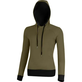Dámská mikina TORA dámská merino mikina - Zelená 6369 / M / Zelená