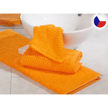 Ručník Luxusní ručník 50x100 JUVEL 580g Vlny 3D tmavě oranžové