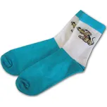 Dětské bavlněné ponožky Pejsek tyrkysový 19/21