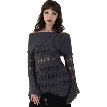 Dámský svetr svetr dámské - Shadow Wine - KILLSTAR - KSRA011288 - XL