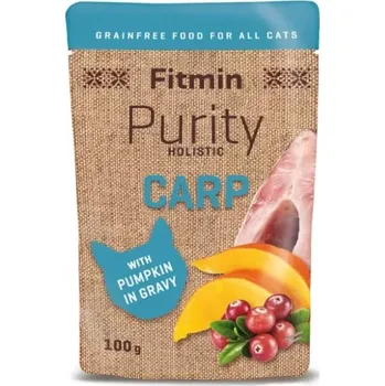 Krmivo pro kočku Fitmin Cat Purity Kapsička Carp with Pumpkin in Gravy 12x100g