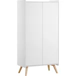 Dětská šatní skříň Vintage 2D, bílá
