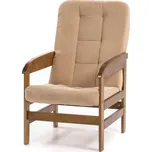 Křeslo Toffi, béžová (asti 2/ořech)