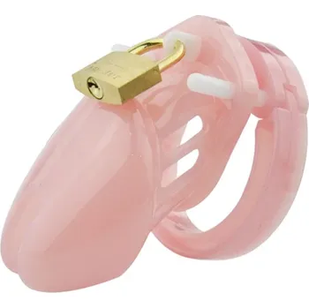 Pás cudnosti PrivéGuard CB-6000 Chastity Cage Barva: Růžová, Velikost: S se zámkem a plombou
