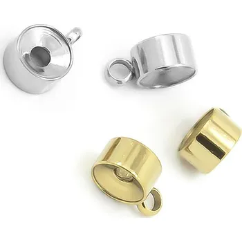 Šperk Ocelová rondelka s očkem 6x4mm - 1Ks+B - Nerez SL / 100Ks