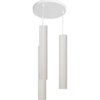 LED Lustr na lanku TUBA 3xGU10/4,8W/230V bílá