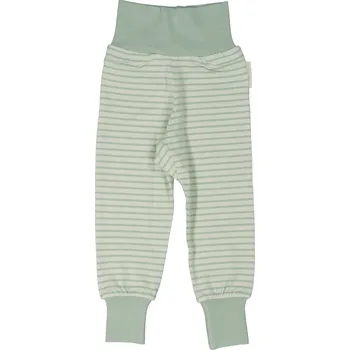 Rostoucí bambusové kalhoty dětské Classic zelený pruh Geggamoja Velikost: 50/56