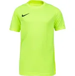 Dětský fotbalový dres Nike DRI-FIT PARK 7 XS Reflexní neon, Černá