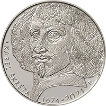 Stříbrná mince 200 Kč stříbrná mince k 350. výročí úmrtí Karla Škréty 2024 Standard