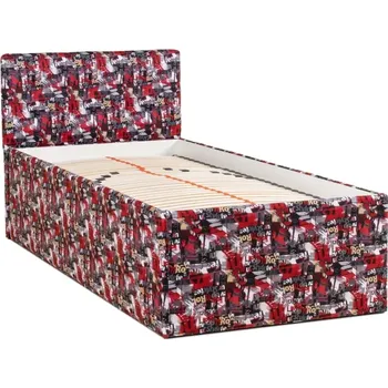 Postel Postel Amelie s lamelovým roštem 3, 200x90, červená vzor (č.186)