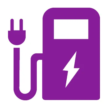 samolepka Nabíjecí stanice 001 levá elektromobil charge (14 - fialová) SAMOLEPKA NA AUTO, NÁLEPKA, FÓLIE, POLEP, TUNING, VLASTNÍ TEXT, TISK, AUTOSAMOLEPKY.cz, POLEPY, OBRÁZEK, LOGO, 3D STICKERS