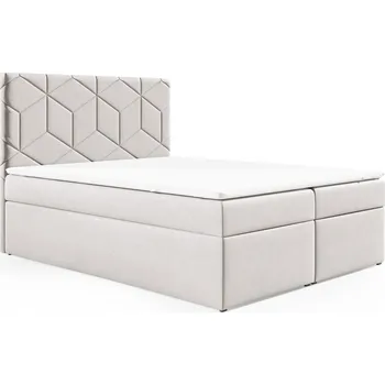 Postel Postel 77 120x200 cm s úložným prostorem Krémová