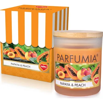 Svíčka PAPAYA & PEACH | sójová vonná svíčka | PARFUMIA® | 250 ml Dedra
