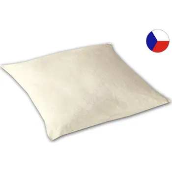 Povlak na dekorativní polštářek Damaškový povlak na polštář 40x40 BOHEMA Něžné macešky světle žluté