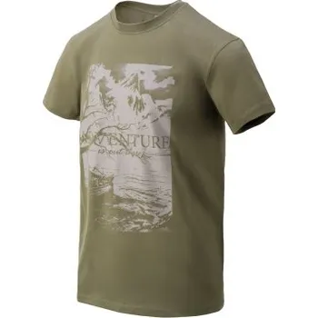 Pánské tričko Tričko Adventure is out there, Helikon, Olivová, L