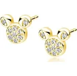 Prosperk Stříbrné náušnice Mickey Mouse S4597