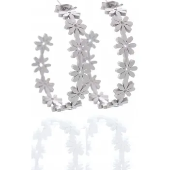 Náušnice Prosperk Ocelové náušnice kruhy z květin S1361