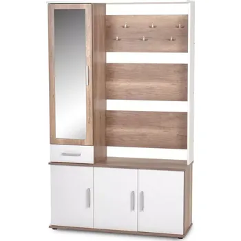 Předsíňová stěna Předsíňová stěna Rolls II., dub sonoma / bílá