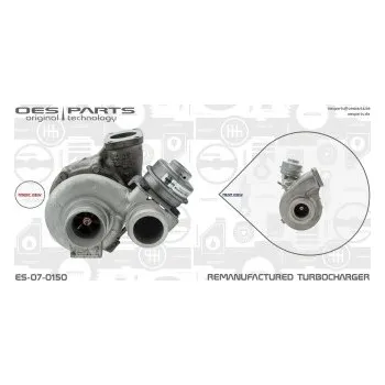 Turbodmychadlo Dmychadlo, plnění VW, 076145701B, 076145701BV, 076145701BX, 076145701E, 076145701EV, 076145701EX, 076145701H, 076145701HV, 076145701HX, 076145701L, 076145701LV, OES, ES-07-0150