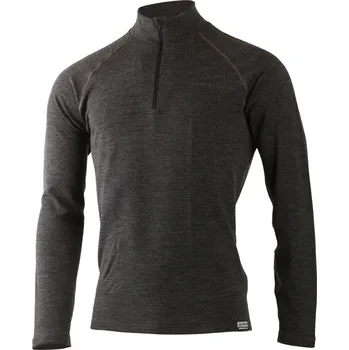 Pánská mikina WARY pánská merino mikina/svetr - Šedá 8169 / M / Šedá