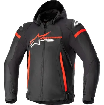 Moto bunda Bunda na motorku Alpinestars Zaca Waterproof černo-červeno-bílá