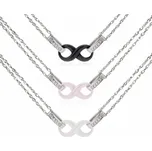 Prosperk Náramek keramické nekonečno růžová S6046