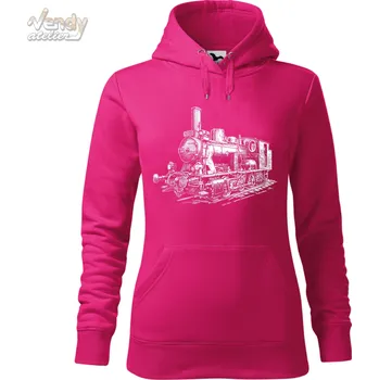 Pánská mikina Mikina - 310.922 - parní lokomotiva - Kačenka Barva: Purpurová (40), Velikost: S, Střih: Dámské