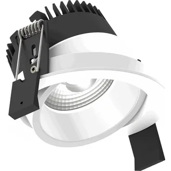 Bodové svítidlo Illuxtron Nastavitelné vestavné svítidlo Strada 90 HV-FD Teplota chromatičnosti: 4000 Kelvinů, Barva vnější / barva vnitřní: Bílá / Bílá, Úhel vyzařování: 40° 852B03658E02 Nastavitelné vestavné svítidlo Strada 90 HV-FD