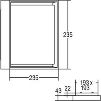 Lampička BRUMBERG 60108 LED stropní světlo, čtvercové - stropní držák – délka 19,3 cm, šířka 19,3 cm černá, bílá LED 14 W celkem - Doprava zdarma