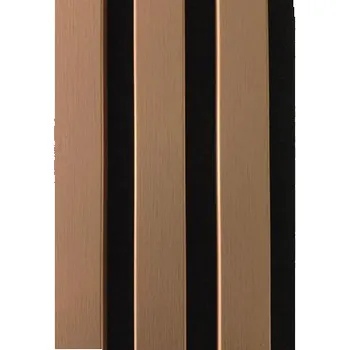 Stavebniny Akustický panel MDF měděný, černý filc 19 x 132 x 2650 mm