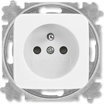 Elektrická zásuvka ABB REFLEX zásuvka s kolíkem a clonka alpská bílá 6619B-A06357 B (náhrada 5519)