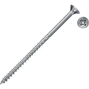 Vrut Fischer 670094 - Vrut univerzální do dřeva pr. 3,5 x 40 mm částečný závit zapuštěná hlava Pozidriv FPF II CZP BC Power-Fast, bílý