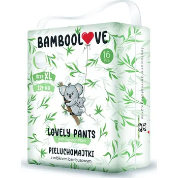 Plenkové kalhoty Bamboolove Jednorázové plenkové kalhotky bambusové velikosti. XL 12+ kg 16 ks