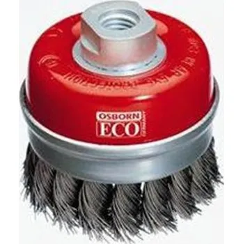 Drátěný kartáč Osborn 0808608184 - Kartáč drátěný hrncový pr. 100 mm, závit 5/8"x11NC, popouštěný copový drát 0,35 mm